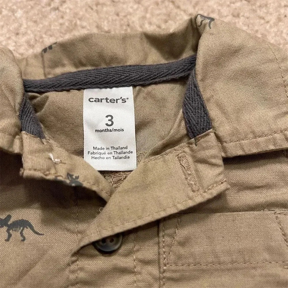 Carter's Baby Boys Rompers Size 3 Months Lot of 3 Multicolor - Picture 7 of 7